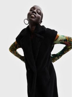 Desigual Γυναίκες Γιλέκα Γιλέκο Cameron 22WWEW19 Μαύρο Oversize -Εξοδος Desigual Κατάστημα unnamed file 3044