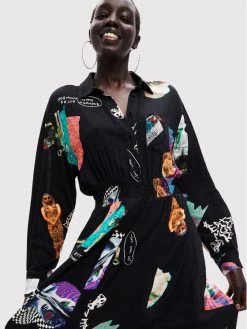 Desigual Γυναίκες Φορέματα σε Στυλ Πουκάμισο & Σεμιζιέ Φόρεμα πουκάμισο Kassandra 22WWVW74 Μαύρο Relaxed Fit 10 Desigual Γυναίκες Φορέματα σε Στυλ Πουκάμισο & Σεμιζιέ Φόρεμα πουκάμισο Kassandra 22WWVW74 Μαύρο Relaxed Fit -Εξοδος Desigual Κατάστημα unnamed file 3065