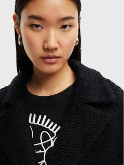 Desigual Γυναίκες Μεταβατικά Παλτά Μάλλινο παλτό London 22WWEW16 Μαύρο Relaxed Fit -Εξοδος Desigual Κατάστημα unnamed file 307