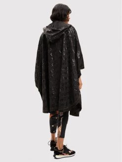 Desigual Γυναίκες Αδιάβροχα Μπουφάν Πόντσο Colorama 22WAIA37 Μαύρο Relaxed Fit -Εξοδος Desigual Κατάστημα unnamed file 3079