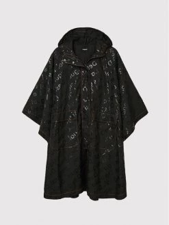 Desigual Γυναίκες Αδιάβροχα Μπουφάν Πόντσο Colorama 22WAIA37 Μαύρο Relaxed Fit -Εξοδος Desigual Κατάστημα unnamed file 3081