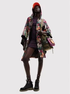 Desigual Γυναίκες Πόντσο Ivy 22WAIA08 Ροζ Relaxed Fit