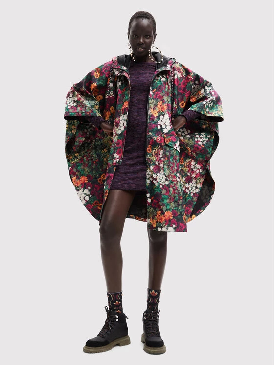 Desigual Γυναίκες Πόντσο Ivy 22WAIA08 Ροζ Relaxed Fit 4 Desigual Γυναίκες Πόντσο Ivy 22WAIA08 Ροζ Relaxed Fit - Image 2