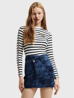 Desigual Γυναίκες Μπλουζάκια Μπλουζάκι Lima 22WWTKA1 Έγχρωμο Regular Fit