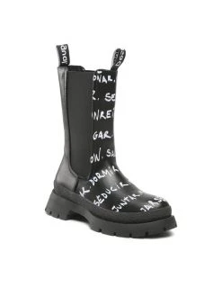 Desigual Γυναίκες Μπότες και άλλα Μποτάκια με λάστιχο 22WSTP03 Μαύρο