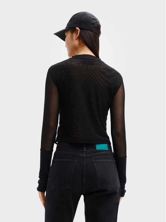 Desigual Γυναίκες Μπλουζάκια Μπλουζάκι SMILEY Ilusion 22WWTK38 Μαύρο Slim Fit 5 Desigual Γυναίκες Μπλουζάκια Μπλουζάκι SMILEY Ilusion 22WWTK38 Μαύρο Slim Fit - Image 3