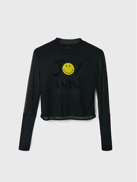 Desigual Γυναίκες Μπλουζάκια Μπλουζάκι SMILEY Ilusion 22WWTK38 Μαύρο Slim Fit 7 Desigual Γυναίκες Μπλουζάκια Μπλουζάκι SMILEY Ilusion 22WWTK38 Μαύρο Slim Fit - Image 5