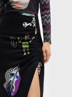 Desigual Γυναίκες Φούστα Midi Collage 22WWFW17 Μαύρο Slim Fit 10 Desigual Γυναίκες Φούστα Midi Collage 22WWFW17 Μαύρο Slim Fit -Εξοδος Desigual Κατάστημα unnamed file 3161