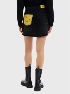Desigual Γυναίκες Mini Φούστα τζιν SMILEY 22WWFD22 Μαύρο Regular Fit 9 Desigual Γυναίκες Mini Φούστα τζιν SMILEY 22WWFD22 Μαύρο Regular Fit -Εξοδος Desigual Κατάστημα unnamed file 3170