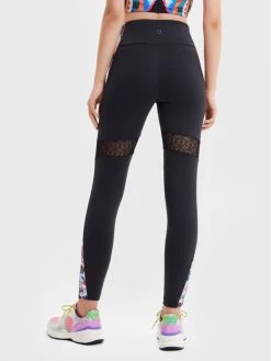 Desigual Γυναίκες Κολάν MONSIEUR CHRISTIAN LACROIX Lotus 22WWKK13 Μαύρο Slim Fit -Εξοδος Desigual Κατάστημα unnamed file 3175