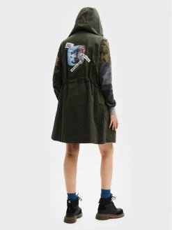 Desigual Γυναίκες Μπουφάν Παρκά Parka Jorja 22WWEWAG Πράσινο Oversize -Εξοδος Desigual Κατάστημα unnamed file 3190