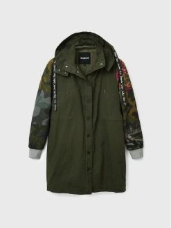 Desigual Γυναίκες Μπουφάν Παρκά Parka Jorja 22WWEWAG Πράσινο Oversize -Εξοδος Desigual Κατάστημα unnamed file 3192