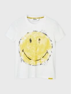 Desigual Γυναίκες T-shirts T-Shirt SMILEY Ria 22WWTKAJ Λευκό Regular Fit 11 Desigual Γυναίκες T-shirts T-Shirt SMILEY Ria 22WWTKAJ Λευκό Regular Fit -Εξοδος Desigual Κατάστημα unnamed file 3197