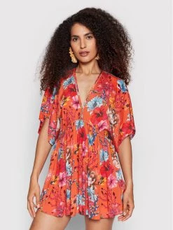 Desigual Γυναίκες Ρούχα Παραλίας Φόρεμα παραλίας Angelina 22SWMW18 Πορτοκαλί Relaxed Fit