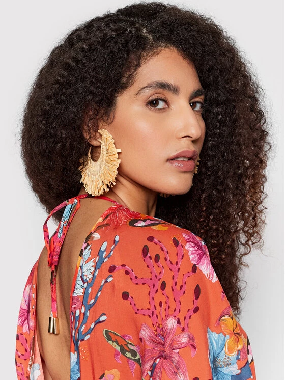 Desigual Γυναίκες Ρούχα Παραλίας Φόρεμα παραλίας Angelina 22SWMW18 Πορτοκαλί Relaxed Fit 6 Desigual Γυναίκες Ρούχα Παραλίας Φόρεμα παραλίας Angelina 22SWMW18 Πορτοκαλί Relaxed Fit - Image 4