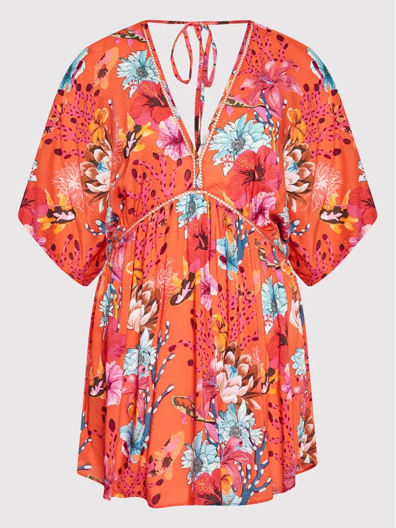 Desigual Γυναίκες Ρούχα Παραλίας Φόρεμα παραλίας Angelina 22SWMW18 Πορτοκαλί Relaxed Fit 7 Desigual Γυναίκες Ρούχα Παραλίας Φόρεμα παραλίας Angelina 22SWMW18 Πορτοκαλί Relaxed Fit - Image 5