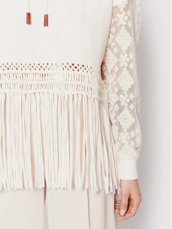 Desigual Γυναίκες Μπλούζες Μπλούζα Tulum 22SWSK03 Μπεζ Oversize 6 Desigual Γυναίκες Μπλούζες Μπλούζα Tulum 22SWSK03 Μπεζ Oversize - Image 4