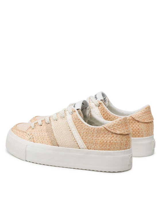 Desigual Γυναίκες Αθλητικά Street Natural 22SSKA01/1005 Μπεζ 5 Desigual Γυναίκες Αθλητικά Street Natural 22SSKA01/1005 Μπεζ - Image 3