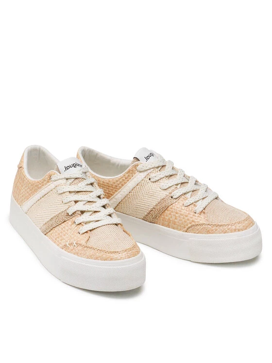 Desigual Γυναίκες Αθλητικά Street Natural 22SSKA01/1005 Μπεζ 7 Desigual Γυναίκες Αθλητικά Street Natural 22SSKA01/1005 Μπεζ - Image 5