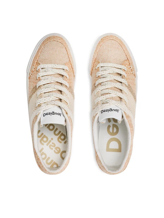Desigual Γυναίκες Αθλητικά Street Natural 22SSKA01/1005 Μπεζ 8 Desigual Γυναίκες Αθλητικά Street Natural 22SSKA01/1005 Μπεζ - Image 6
