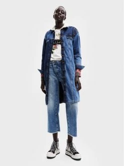 Desigual Γυναίκες Τζιν Μπουφάν Τζιν μπουφάν Luane 22WWED13 Σκούρο μπλε Regular Fit