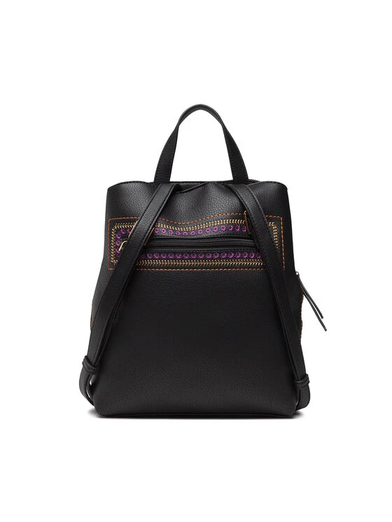 Desigual Γυναίκες Σακίδια Πλάτης Σακίδιο 22WAKP32/2000 Μαύρο 6 Desigual Γυναίκες Σακίδια Πλάτης Σακίδιο 22WAKP32/2000 Μαύρο - Image 4