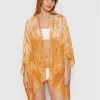 Desigual Γυναίκες Ρούχα Παραλίας Πόντσο Clara 22SAWA06 Πορτοκαλί Relaxed Fit