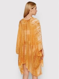 Desigual Γυναίκες Ρούχα Παραλίας Πόντσο Clara 22SAWA06 Πορτοκαλί Relaxed Fit -Εξοδος Desigual Κατάστημα unnamed file 3368