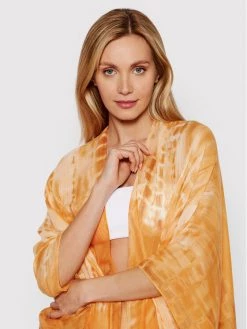 Desigual Γυναίκες Ρούχα Παραλίας Πόντσο Clara 22SAWA06 Πορτοκαλί Relaxed Fit -Εξοδος Desigual Κατάστημα unnamed file 3369
