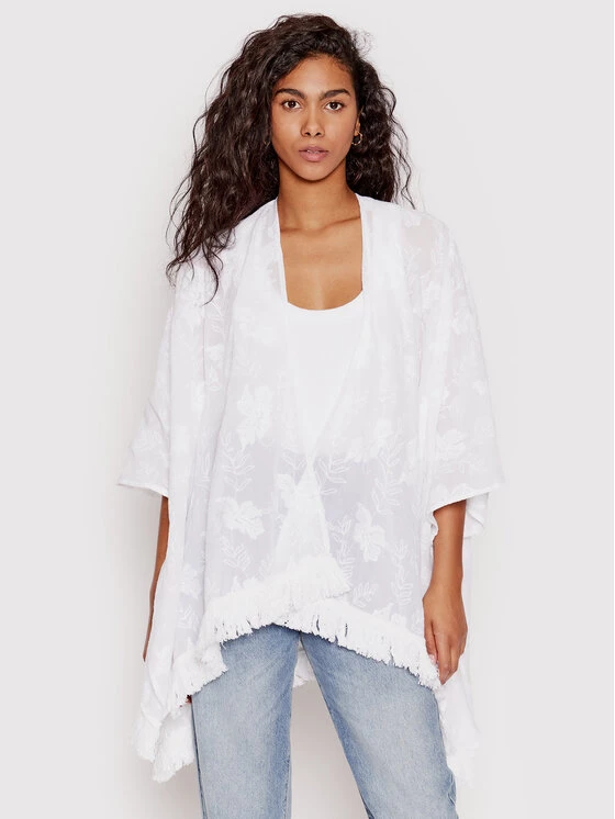 Desigual Γυναίκες Ρούχα Παραλίας Παρεό Clara 22SAWA56 Λευκό Relaxed Fit 3 Desigual Γυναίκες Ρούχα Παραλίας Παρεό Clara 22SAWA56 Λευκό Relaxed Fit