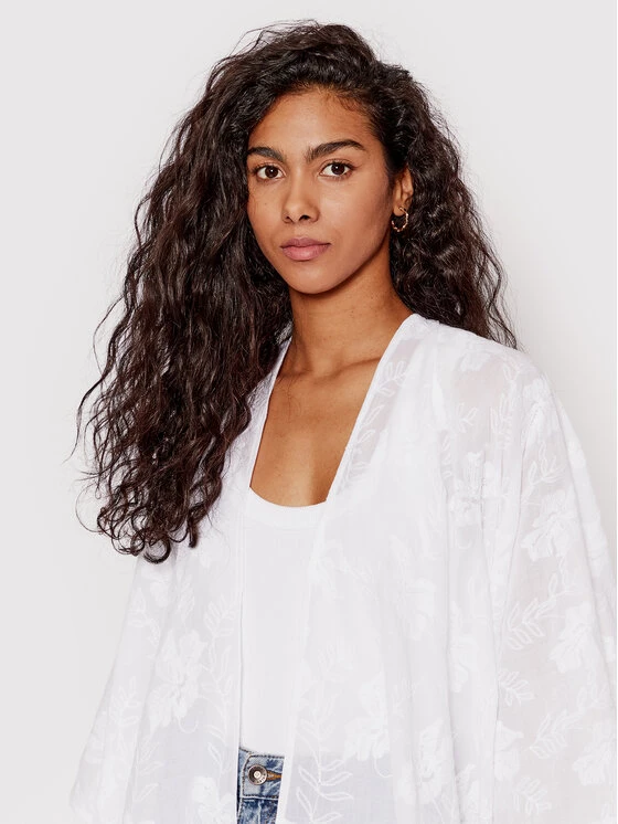 Desigual Γυναίκες Ρούχα Παραλίας Παρεό Clara 22SAWA56 Λευκό Relaxed Fit 6 Desigual Γυναίκες Ρούχα Παραλίας Παρεό Clara 22SAWA56 Λευκό Relaxed Fit - Image 4