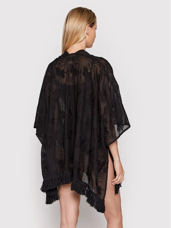 Desigual Γυναίκες Ρούχα Παραλίας Πόντσο Clara 22SAWA56 Μαύρο Regular Fit 5 Desigual Γυναίκες Ρούχα Παραλίας Πόντσο Clara 22SAWA56 Μαύρο Regular Fit - Image 3