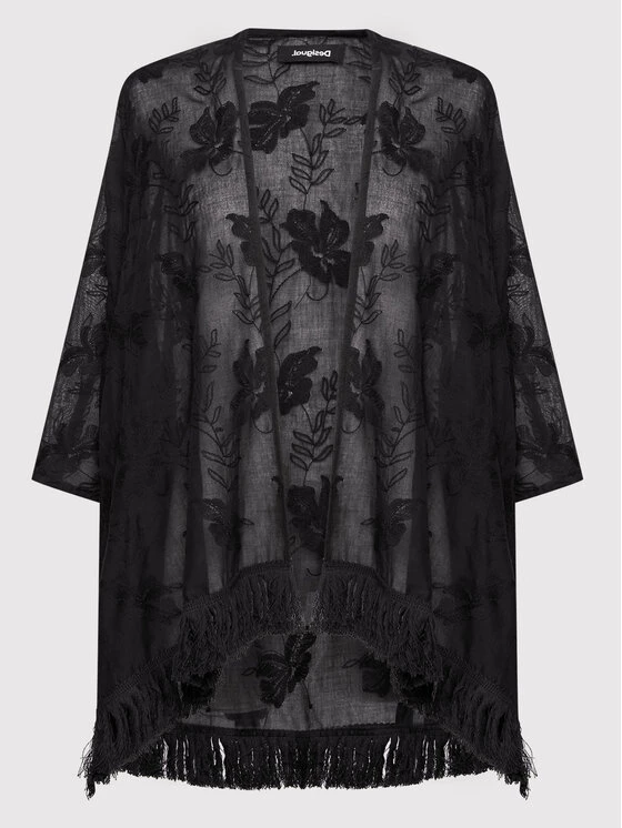 Desigual Γυναίκες Ρούχα Παραλίας Πόντσο Clara 22SAWA56 Μαύρο Regular Fit 7 Desigual Γυναίκες Ρούχα Παραλίας Πόντσο Clara 22SAWA56 Μαύρο Regular Fit - Image 5