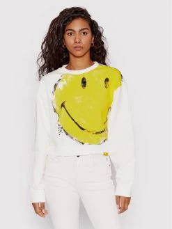 Desigual Γυναίκες Μπλούζες Χωρίς Φερμουάρ Μπλούζα SMILEY Amazonas 22SWSK34 Λευκό Regular Fit