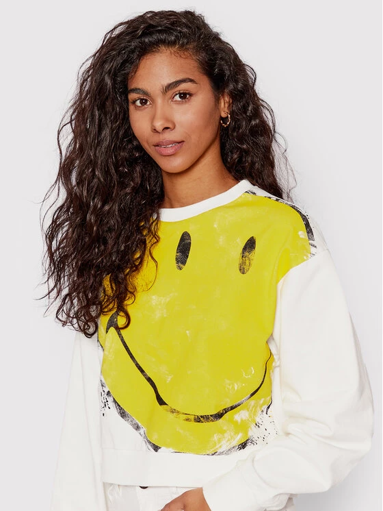 Desigual Γυναίκες Μπλούζες Χωρίς Φερμουάρ Μπλούζα SMILEY Amazonas 22SWSK34 Λευκό Regular Fit 6 Desigual Γυναίκες Μπλούζες Χωρίς Φερμουάρ Μπλούζα SMILEY Amazonas 22SWSK34 Λευκό Regular Fit - Image 4