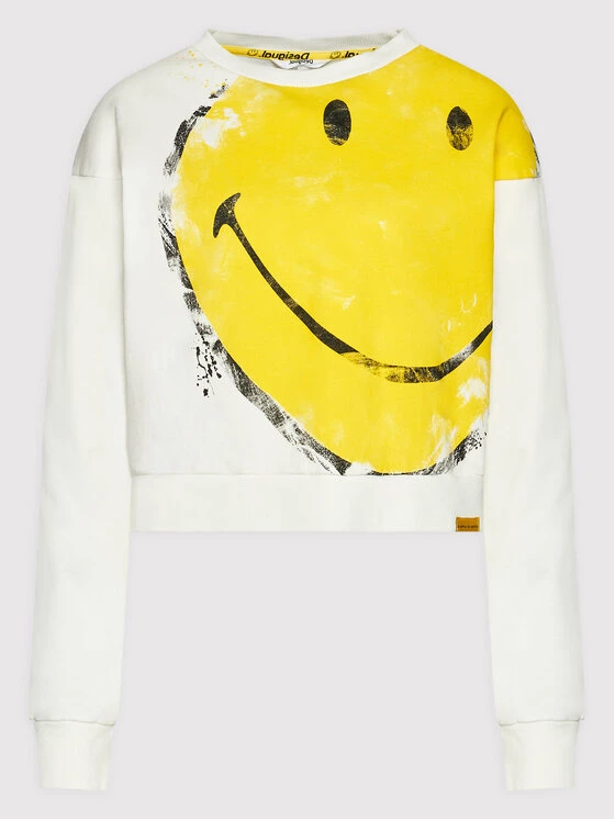 Desigual Γυναίκες Μπλούζες Χωρίς Φερμουάρ Μπλούζα SMILEY Amazonas 22SWSK34 Λευκό Regular Fit 7 Desigual Γυναίκες Μπλούζες Χωρίς Φερμουάρ Μπλούζα SMILEY Amazonas 22SWSK34 Λευκό Regular Fit - Image 5