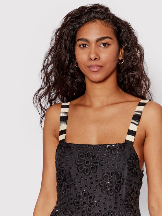 Desigual Γυναίκες Καλοκαιρινά Φορέματα Φόρεμα καλοκαιρινό Leah 22SWVW05 Μαύρο Regular Fit 6 Desigual Γυναίκες Καλοκαιρινά Φορέματα Φόρεμα καλοκαιρινό Leah 22SWVW05 Μαύρο Regular Fit - Image 4