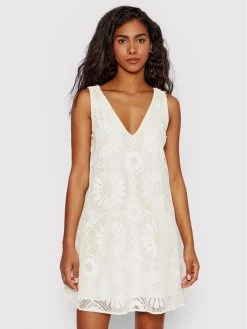 Desigual Γυναίκες Καθημερινά Φορέματα Φόρεμα καθημερινό Hamburgo 22SWVW25 Μπεζ Regular Fit