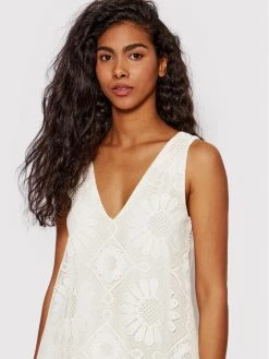 Desigual Γυναίκες Καθημερινά Φορέματα Φόρεμα καθημερινό Hamburgo 22SWVW25 Μπεζ Regular Fit -Εξοδος Desigual Κατάστημα unnamed file 3403