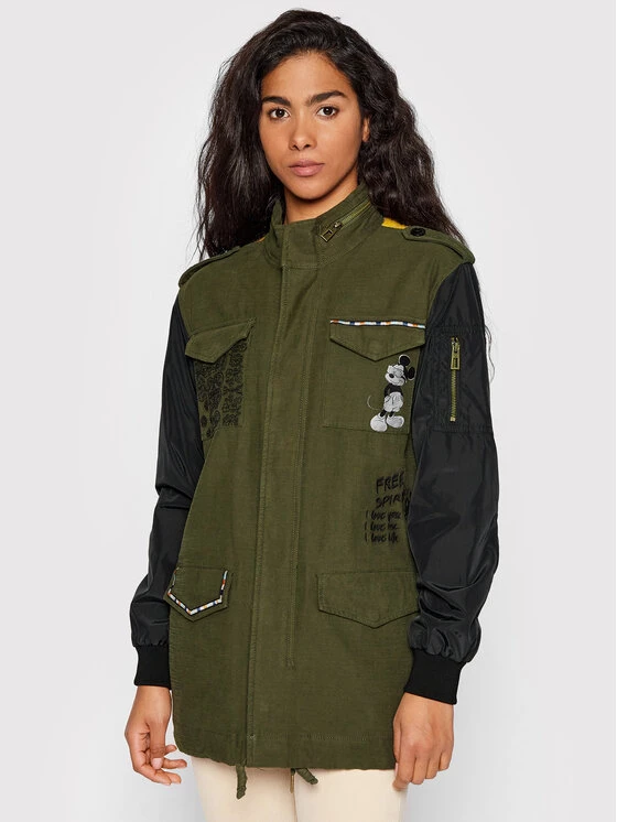 Desigual Γυναίκες Μεταβατικά Μπουφάν Μπουφάν μεταβατικό DISNEY Mickey 22SWEW42 Πράσινο Regular Fit 3 Desigual Γυναίκες Μεταβατικά Μπουφάν Μπουφάν μεταβατικό DISNEY Mickey 22SWEW42 Πράσινο Regular Fit