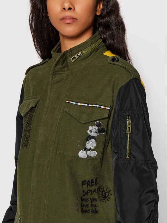 Desigual Γυναίκες Μεταβατικά Μπουφάν Μπουφάν μεταβατικό DISNEY Mickey 22SWEW42 Πράσινο Regular Fit 6 Desigual Γυναίκες Μεταβατικά Μπουφάν Μπουφάν μεταβατικό DISNEY Mickey 22SWEW42 Πράσινο Regular Fit - Image 4