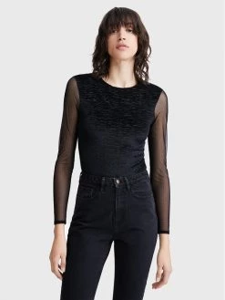 Desigual Γυναίκες Κορμάκια κορμάκι 22WWQK16 Μαύρο Slim Fit