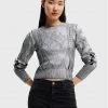 Desigual Γυναίκες Πουλόβερ Johanna 22WWJF69 Ασημί Regular Fit -Εξοδος Desigual Κατάστημα unnamed file 354