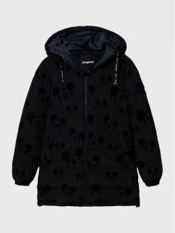 Desigual Γυναίκες Χειμωνιάτικα Μπουφάν Μπουφάν πουπουλένιο DISNEY 22WWEWAV Μαύρο Regular Fit -Εξοδος Desigual Κατάστημα unnamed file 363