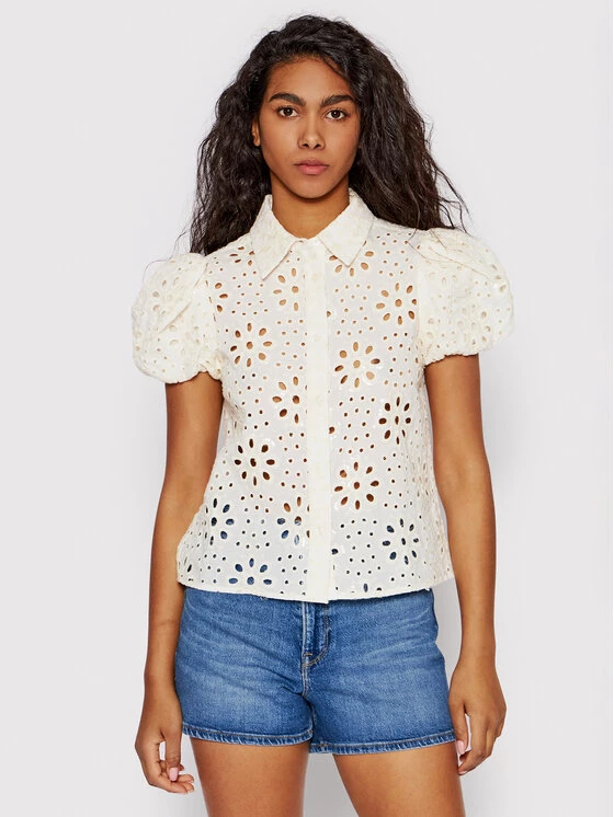 Desigual Γυναίκες Casual Πουκάμισα Πουκάμισο Filadelfia 22SWCW09 Μπεζ Regular Fit 3 Desigual Γυναίκες Casual Πουκάμισα Πουκάμισο Filadelfia 22SWCW09 Μπεζ Regular Fit