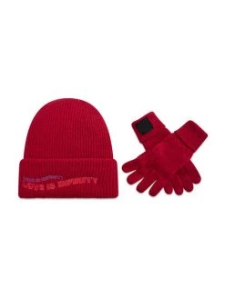 Desigual Γυναίκες Χειμωνιάτικοι Σκούφοι Σετ σκούφος και γάντια 21WAOA40 Ροζ -Εξοδος Desigual Κατάστημα unnamed file 3815