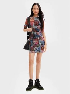 Desigual Γυναίκες Καθημερινά Φορέματα Φόρεμα καθημερινό Roma 22WWVK11 Έγχρωμο Slim Fit -Εξοδος Desigual Κατάστημα unnamed file 382