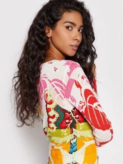 Desigual Γυναίκες Πουλόβερ MONSIEUR CHRISTIAN LACROIX La Rochelle 22SWJF69 Έγχρωμο Slim Fit -Εξοδος Desigual Κατάστημα unnamed file 3823