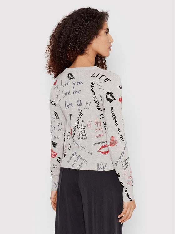 Desigual Γυναίκες Πουλόβερ Butset 22SWJF57 Γκρι Regular Fit 5 Desigual Γυναίκες Πουλόβερ Butset 22SWJF57 Γκρι Regular Fit - Image 3