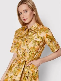 Desigual Γυναίκες Φορέματα σε Στυλ Πουκάμισο & Σεμιζιέ Φόρεμα πουκάμισο Safari 22SWVW67 Έγχρωμο Regular Fit -Εξοδος Desigual Κατάστημα unnamed file 3853